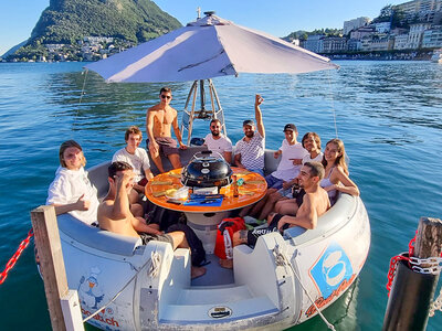Partyboot auf dem Luganersee für 4 Personen