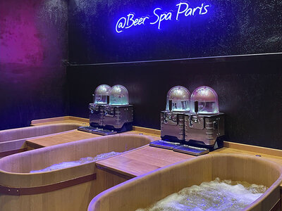 Coffret cadeau Parenthèse insolite à Paris pour 2 : 1h d’accès au spa Bain de bière avec dégustation