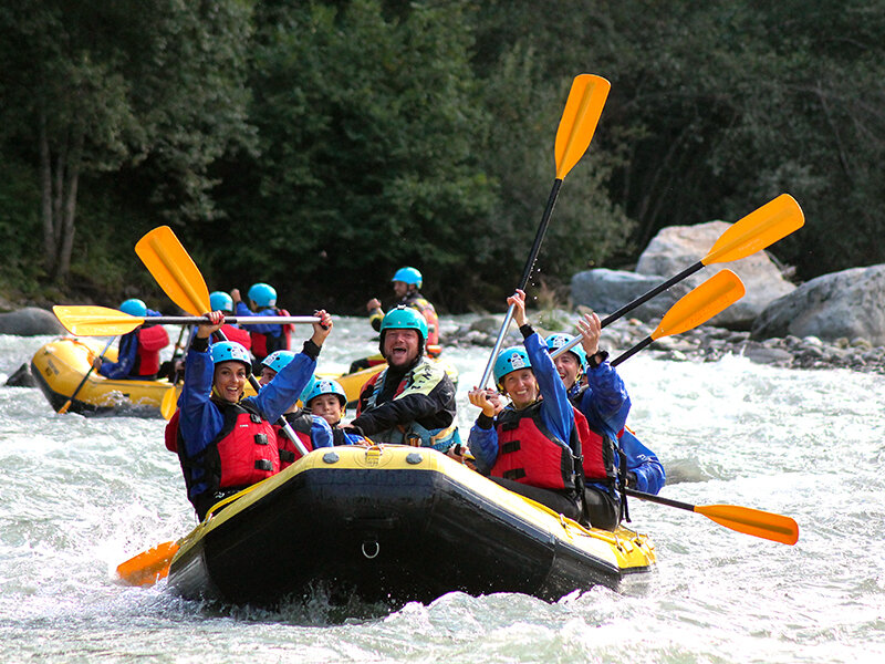 2h di rafting in famiglia in Val di Sole