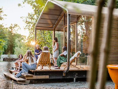 3 dagen natuur & luxe voor 4 in een cabin met hottub in Oostende