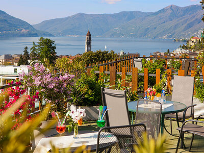 Box 1 Übernachtung mit Abendessen und Seeblick für 2 Personen in Ascona