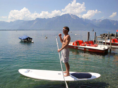 Coffret 2h30 de stand up paddle à 2 sur la Riviera de Montreux en Suisse