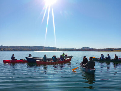Tour in canoa canadese sul Lago di Varese per te