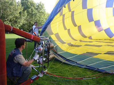 Vol en montgolfière avec champagne pour 2 près de Reims