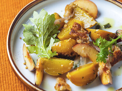 7-retters middag inkl. 1 glas vin for 2 på restaurant Odette