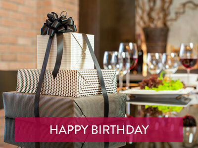 Geschenkbox Geburtstag für Geniesser mit 1 Abendessen für 2 Personen in der Schweiz