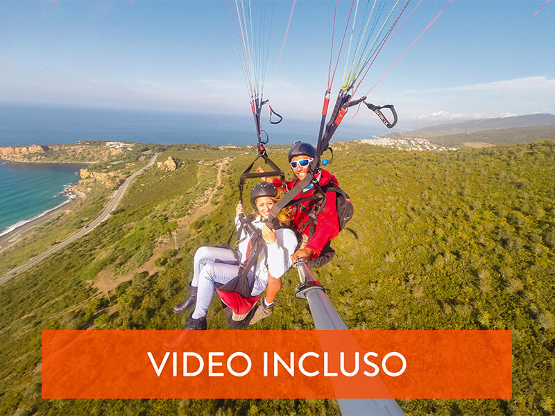 Volo di 20min in parapendio tandem con video e foto ricordo in Sicilia