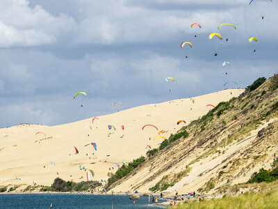 Coffret Vol en parapente au-dessus de la dune du Pilat avec vidéo et photos