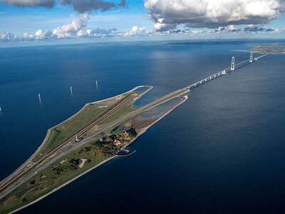 Privat helikoptertur for 2 over Storebæltsbroen med Helicompany