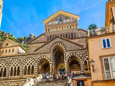 1 giorno in Costiera Amalfitana: 1 biglietto per tour di Amalfi e Positano da Napoli