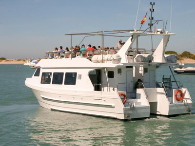 Caja Cádiz en catamarán: 1 ruta marina por la Bahía y el islote de Sancti Petrie para 2 personas