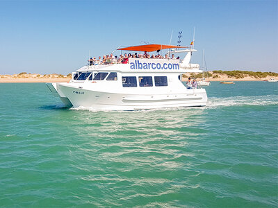 Caja regalo Cádiz en catamarán: 1 ruta marina por la Bahía y el islote de Sancti Petrie para 2 personas