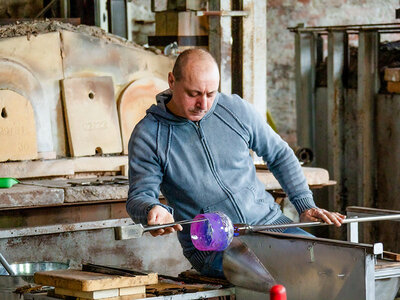 Tour in barca con sosta a Burano e Murano e visita a una vetreria per 4 adulti