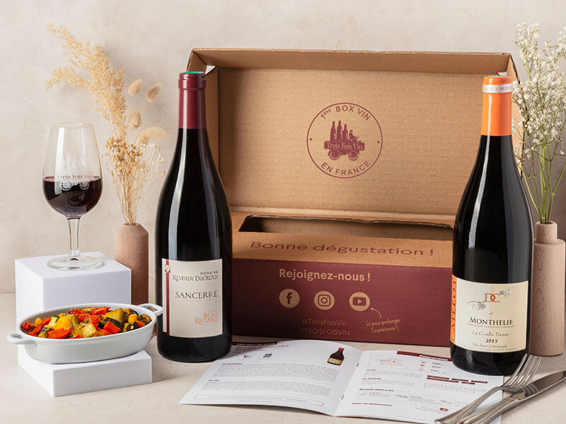 Abonnement de 3 mois : 2 grands vins rouges par mois et livret de dégustation