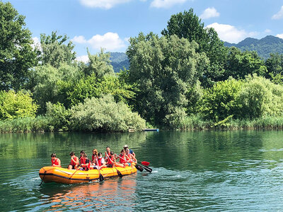 Cofanetto Avventura sull’Adda: 1 discesa di Soft Rafting per 2 persone vicino a Bergamo