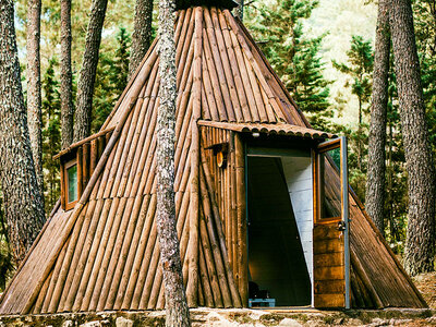 Caja Glamping The Teepee: 1 noche con pack romántico para 2 personas