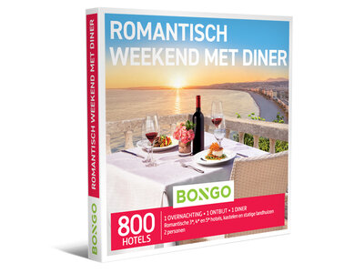 Cadeaubon Romantisch Weekend met Diner