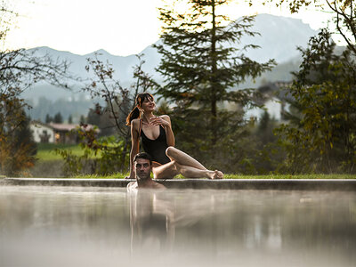 Cofanetto regalo Pomeriggio di benessere alle terme: percorso termale nelle Dolomiti per 2