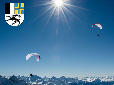 Coffret cadeau Parapente et fondue pour 2 personnes sur le mont Jakobshorn