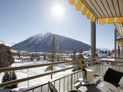 1 nuit de luxe en hôtel 5* à Davos avec souper et spa pour 2 personnes