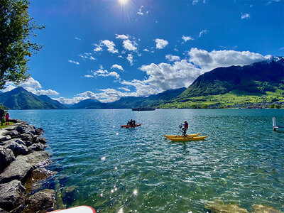 Wasserbike-Tour auf dem Vierwaldstättersee mit Barbecue für 2 Personen