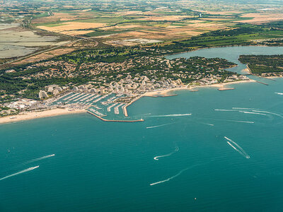 Coffret cadeau Vol en hélicoptère de 20 min au-dessus de Montpellier
