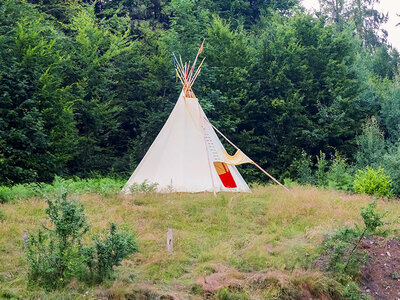 Coffret cadeau 3 jours insolites en tipi en famille près de Megève