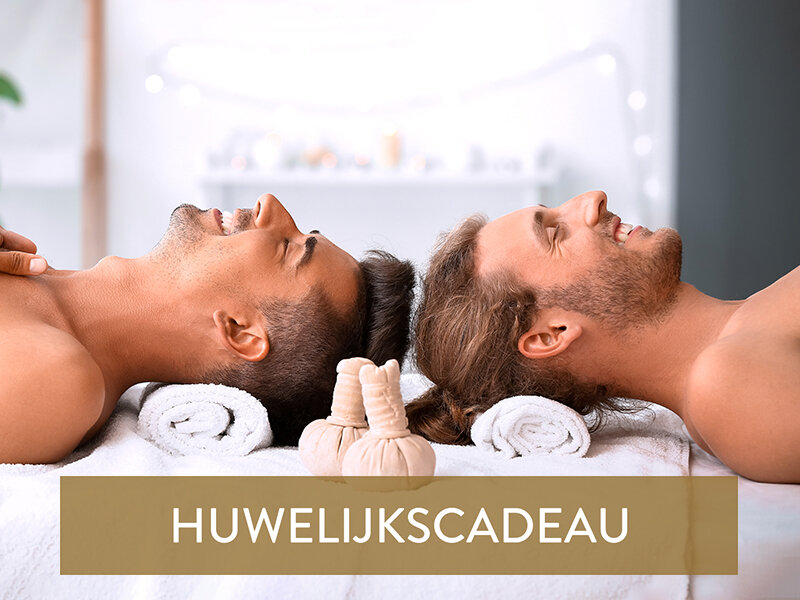 Cadeaubon Huwelijkscadeau voor Mr & Mr Wellness: een massage of toegang