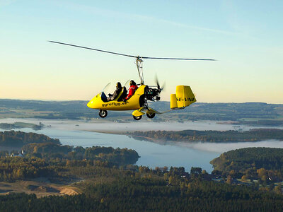 Box Flyg öppen gyrokopter över Skåne