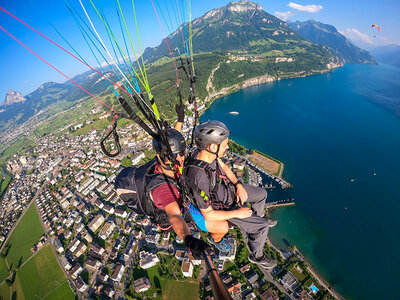 Coffret 1 journée d'initiation au parapente pour 2 personnes au-dessus du lac de Zurich