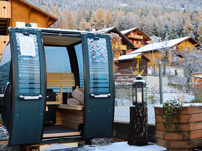 Cofanetto Spa privata e cabinovia-sauna per 2 all’Aktiv Hotel & Spa Hannigalp di Grächen