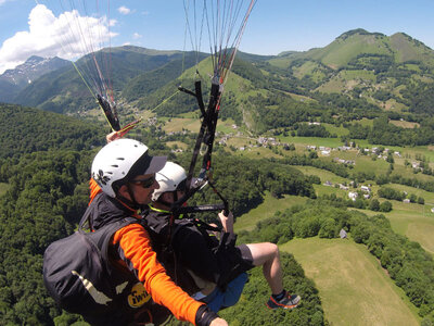 Vol parapente en tandem de 15 min près de Lourdes