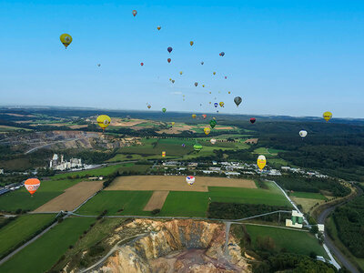 Atemberaubende Heißluftballonfahrt über Deutschland