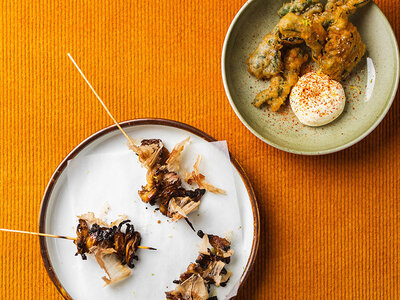 Box Säsongsanpassad 4-rätters lunchmeny för 2  på Odette i Köpenhamn