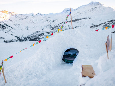 Séjour insolite en famille : 2 jours en igloo avec dîner près d’Albertville