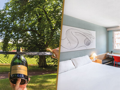 Cofanetto regalo 2 notti vicino a Reims con introduzione al Sabrage e degustazione di Champagne