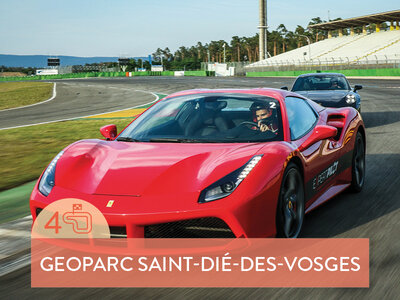 Coffret cadeau Pilotage Ferrari 488 et Audi R8 sur le circuit Geoparc dans les Vosges