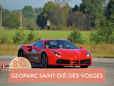 Coffret cadeau 8 tours de course au volant d'une Ferrari, d'une Lamborghini ou d'une Porsche sur le circuit Geoparc