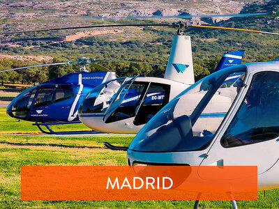 Caja regalo Curso de helicóptero en Madrid: 1 vuelo de iniciación de 1 hora