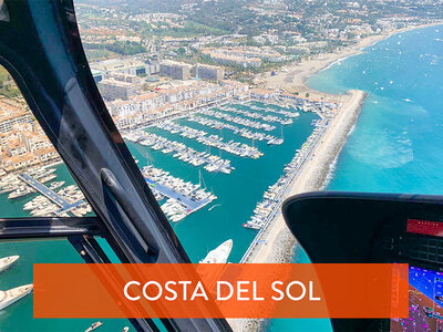 Caja regalo ¡Con vistas al mar... desde el cielo! Paseo en helicóptero por la Costa del Sol para 2