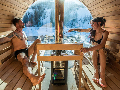 Coffret Séjour insolite de 4 jours en yourte avec séance de sauna près du col de Vars