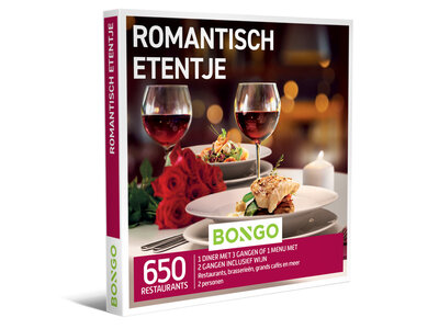 Cadeaubon Romantisch Etentje