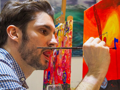 Experiencia Art&Wine clásica con vino ilimitado para 1 persona