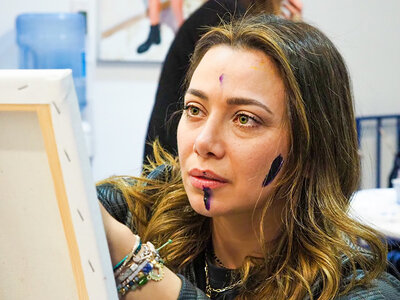 Caja Experiencia Art&Wine clásica con vino ilimitado para 1 persona