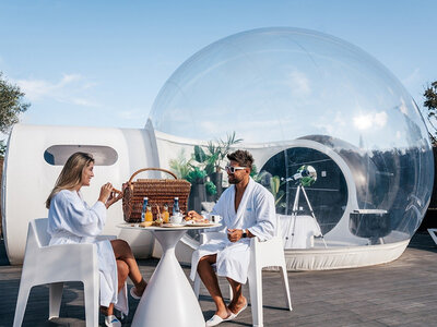 1 noche con cena y piscina privada climatizada en burbuja Neptuno en Hotel Zielo de Levante