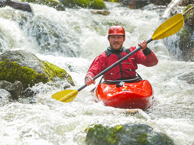 Kajakkursus: River rafting i Mörrumsåns for 2