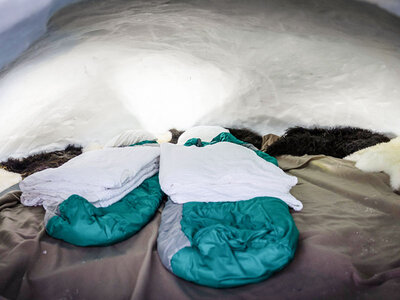 Cofanetto Insolita notte in famiglia in un igloo con cena in Savoia vicino ad Albertville