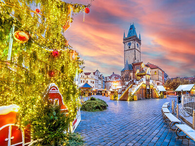 Doos 3-daagse met ontbijt in de kerstmarktstad Praag