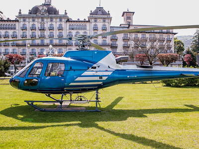 Volo in elicottero di 15min sul Lago Maggiore, Lago d’Orta e Lago Mergozzo per 4 persone