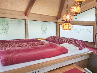 Box Übernachten im Baumhaus in Nordbayern